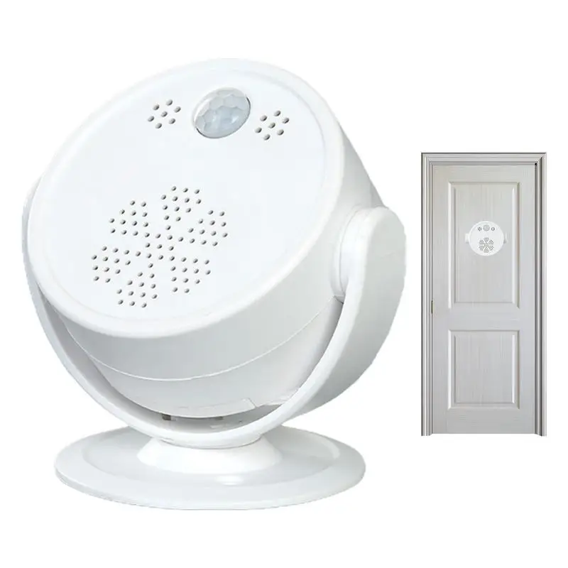 Wireless Sensor Alarm Doorbell 360 Degree Rotating Smart Voice 50 Meters Distance Doorbell Motion Detector Door Chime