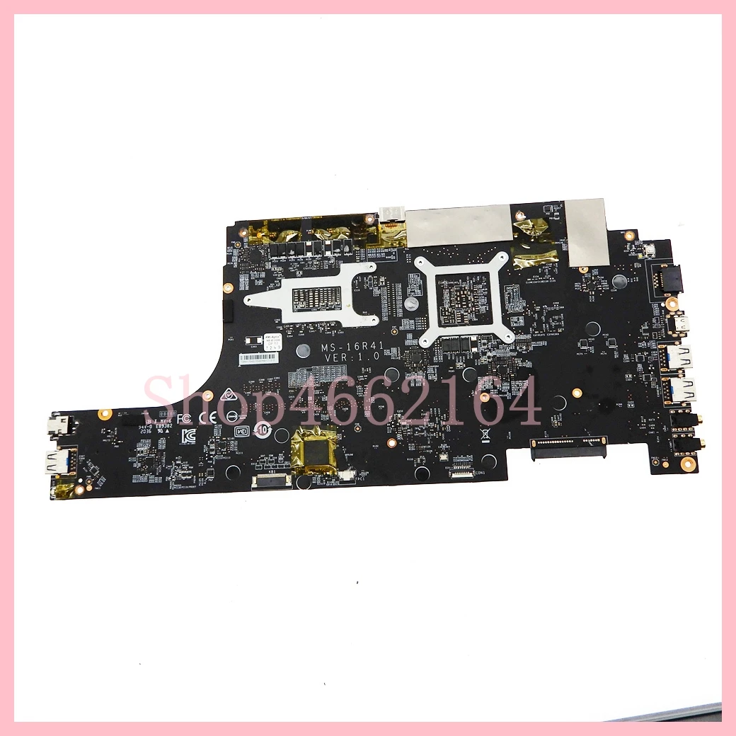 MS-16R41 with i7-9750H CPU GTX1650Ti-V4G GPU Laptop Motherboard For MSI GF63 Thin 9SC-088CN Notebook Mainboard