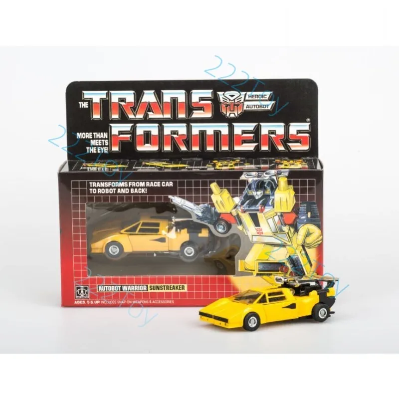 In Magazzino Transformers Giocattoli Classic G1 Ristampa KO Edizione Sunstreaker Anime Modello Action Figures Robot Toy Raccogliere Hobby Regali