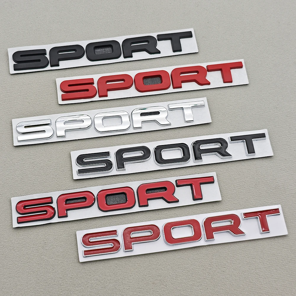 3D Metal Car Letters Sticker  Logo SPORT Badge Rear Trunk Emblem Accessories for Land Rover Discovery Range Rover Defender