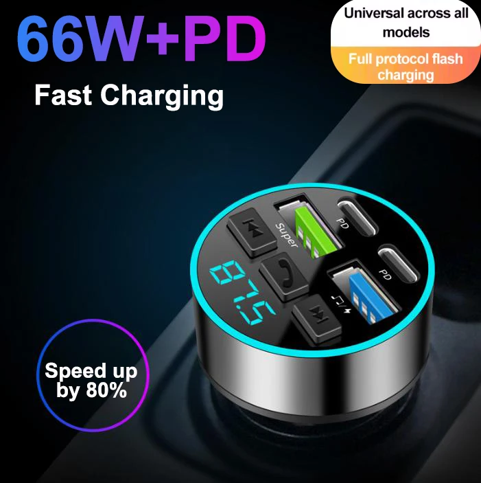 yZ[z66 bg Bluetooth 5.0 FM gX~b^[ԓdb[d USB VK[C^[Ԃ̏[d MP3 yv[[d\t