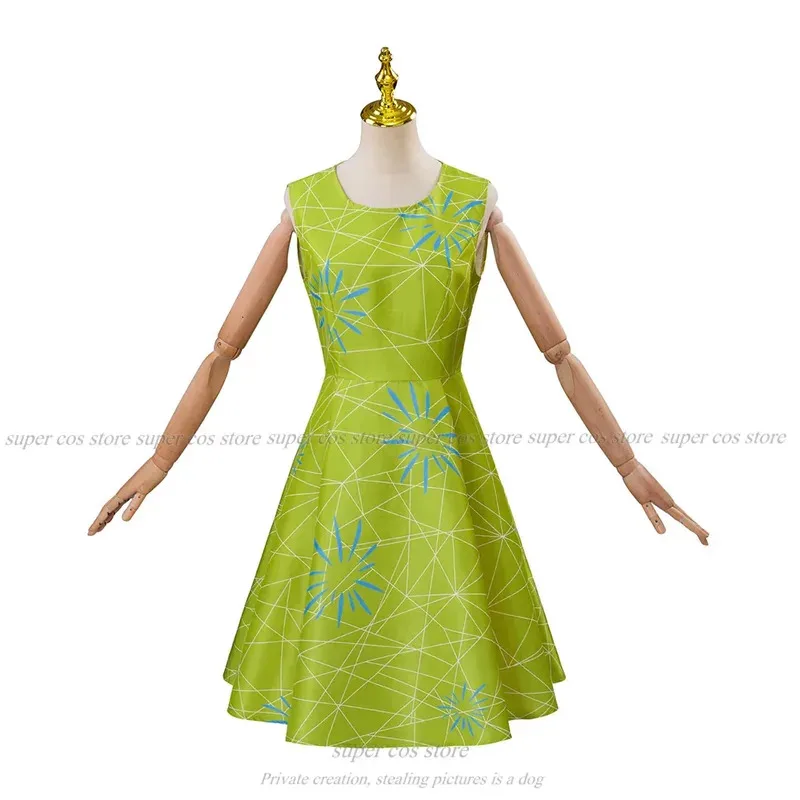 CyCartoon Insides Out платье костюм женское платье униформа Disgust Joy косплей костюм Хэллоуин карнавал ролевые игры полный комплект для взрослых