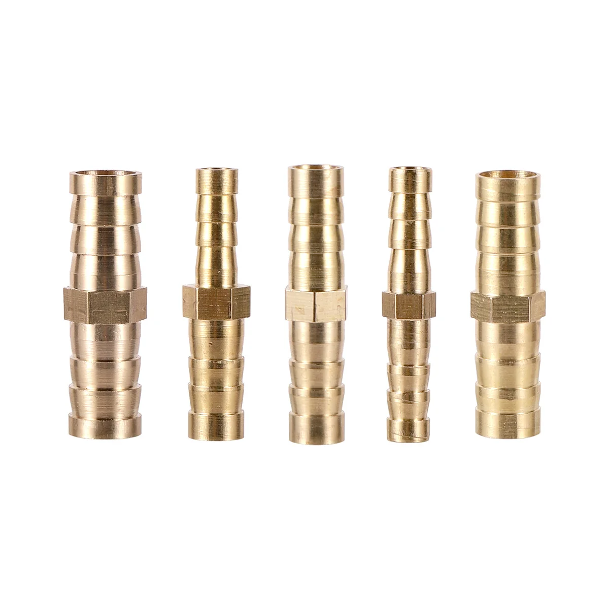 6/8/10/12mm Barbed Brass Straight Connector 8mm To 6mm Barbed Reducing Joint Garden Irrigation Aquarium Water Pipe Hose Fittings