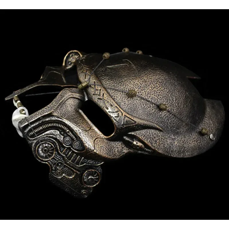 قناع المفترس تأثيري الغريبة مقابل. المفترس نسخة طبق الأصل خوذة الفزع الجنود دعامة الهالوين