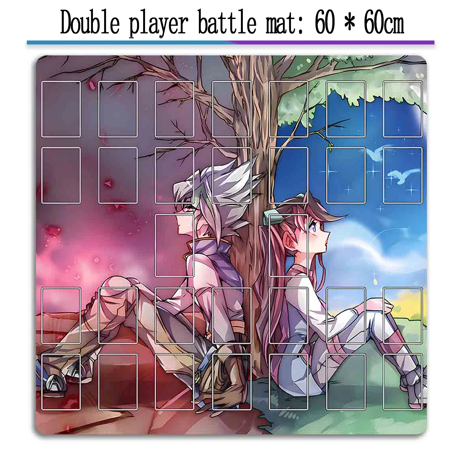 Yu-Gi-Oh Double Player Battle Mat Game Card Mat Battle Playmat  Kids for Gifts