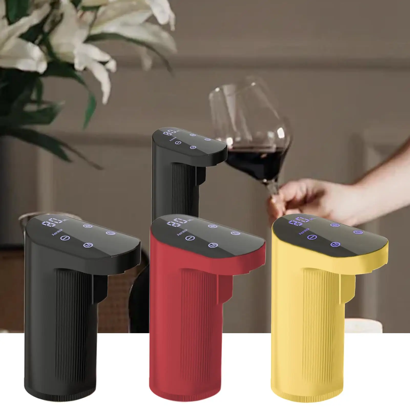 Electric Wine Decanter USB Rechargeable Wine Dispenser Whiskey Adjustable Quantity Liquor Wine Pump Wine Accessories