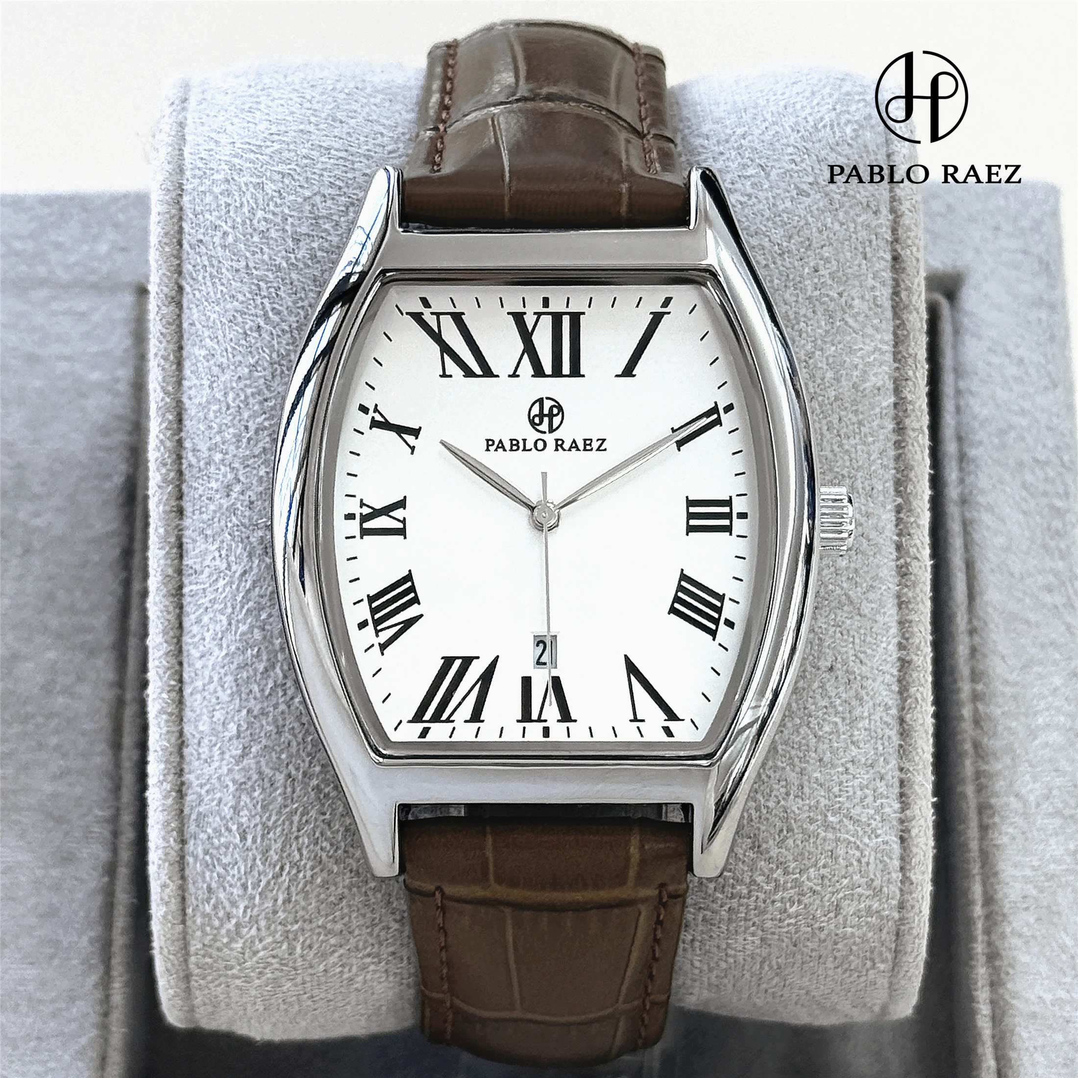 PABLO RAEZ Brand Casual Fashion Ladies Quartz Watch Complete Calendar Display Roman Numerals 50M Water-Resistance Holiday Gift
