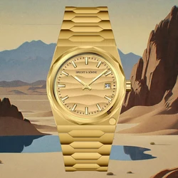 2024 nuevas llegadas Specht & Söhne 222 relojes de oro para hombres reloj de cuarzo clásico de zafiro de acero súper delgado reloj Masculino 37MM