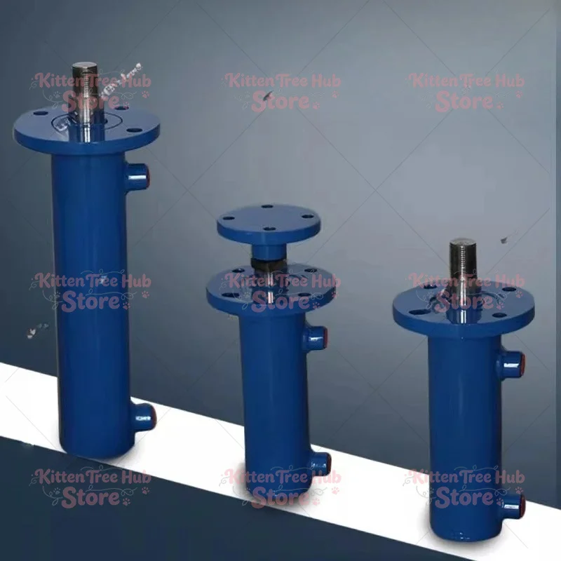 8T Flange bidirectional hydraulic cylinder electric small hydraulic press lift baler