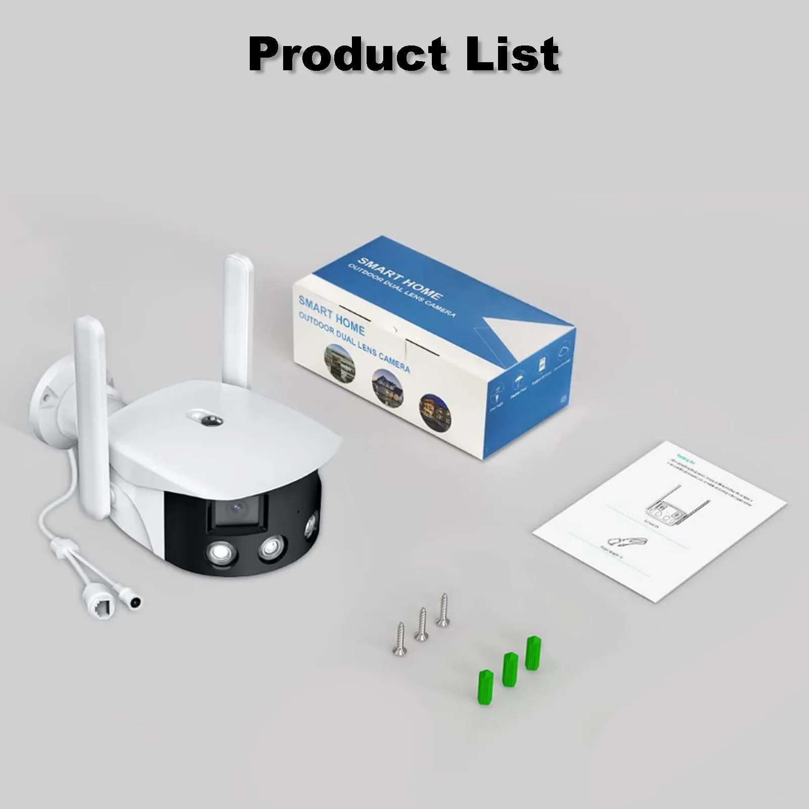 

4K UHD iCsee APP 180Degree Wide Angle Panoramic View WIFI IP Bullet Camera Full Color AI Humanoid Detection CCTV Monitor