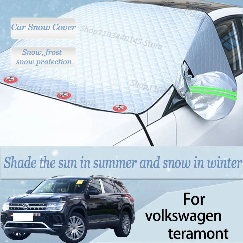 

For volkswagen teramont car Snow Windscreen, Snow, Frost, Dust and UV Visor, Winter car clothing, thick magnetic