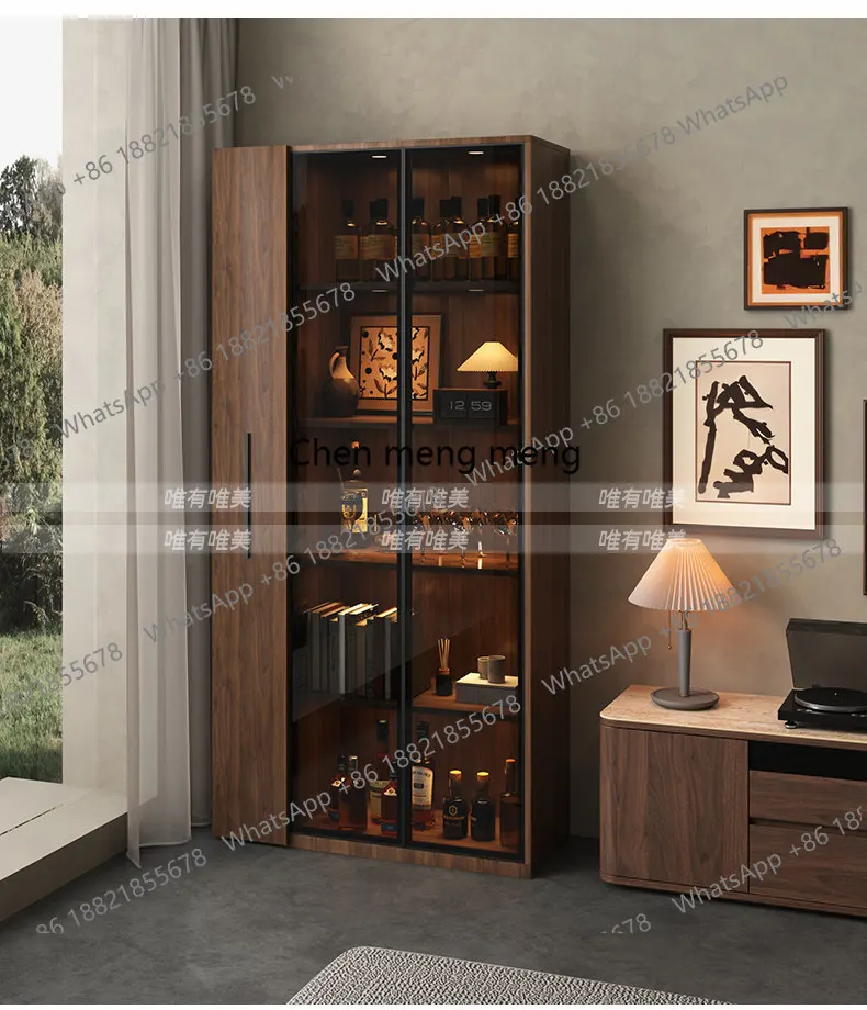Creative Popular Wine Cabinet Display Living Room Retro Storage Wine Cabinet Small Corner Bar Furniture Drankenkast