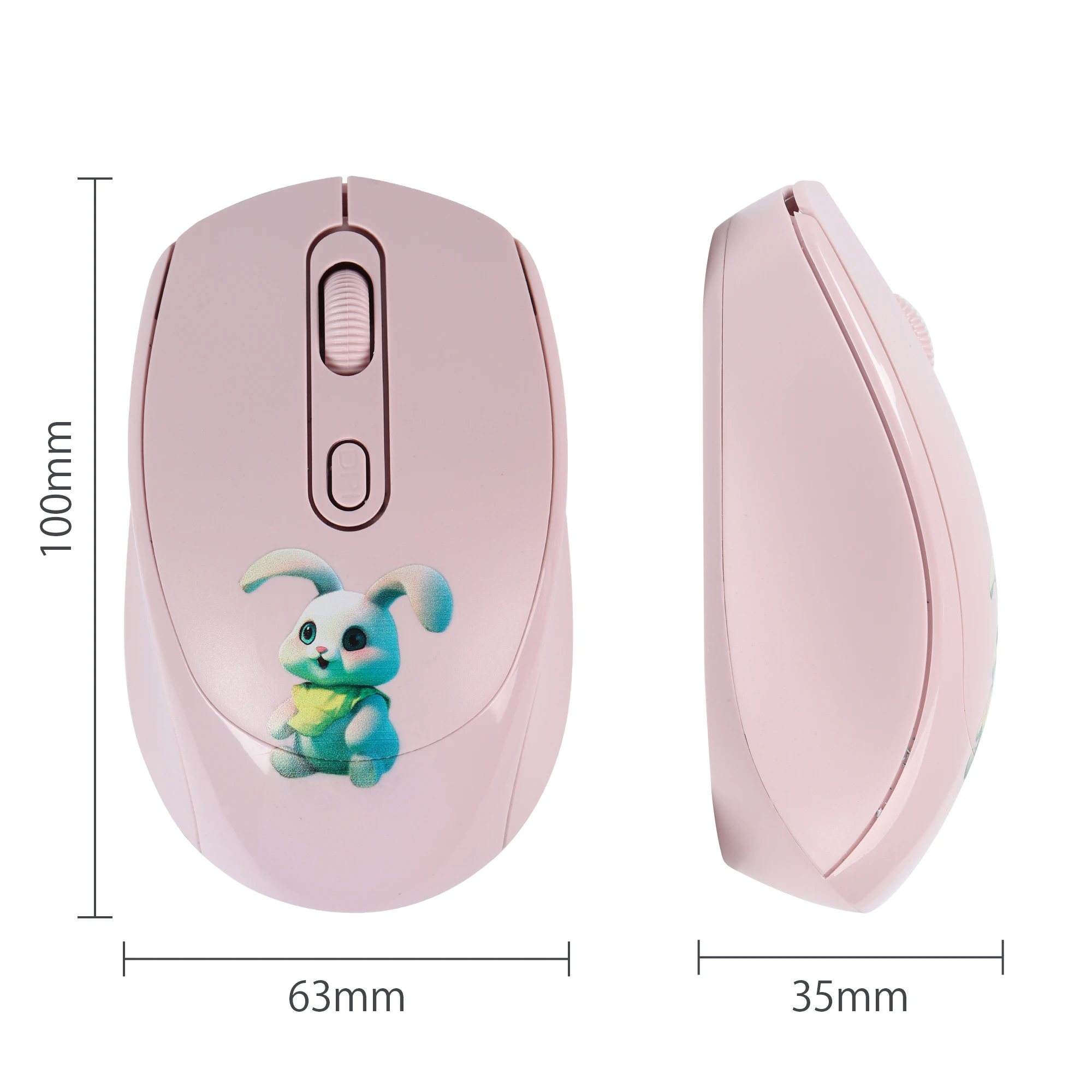 New 2.4G Wireless Cute Mouse Macaron Cartoon USB Creative Mute Mause Ergonomic Mini 3D Optical Kids Gift Mice For PC Laptop