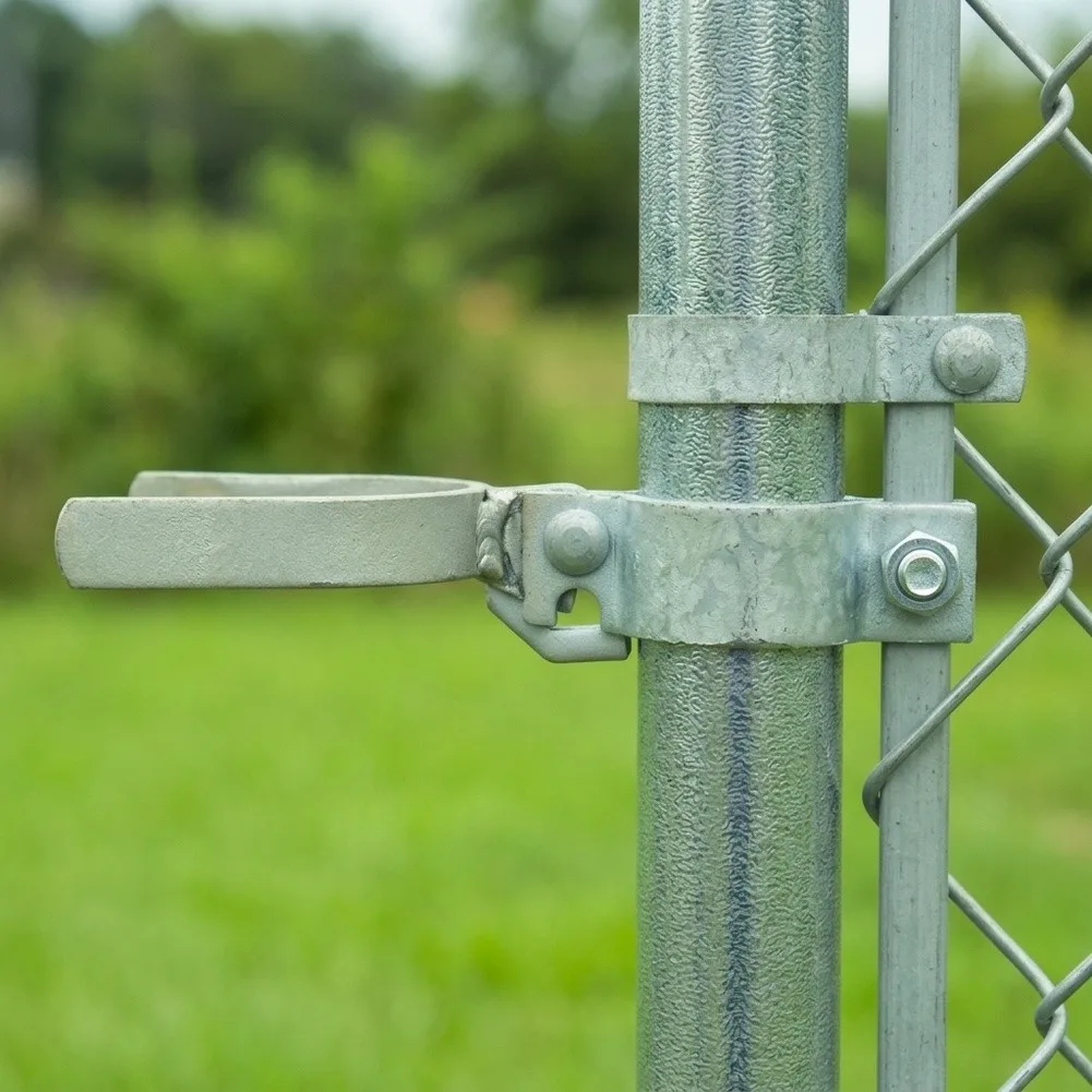 Metal Gate for lock 1-3 8in Fork Latch Galvanized Padlock Hole Design Flexible Joint Mechanism For 1-3 8in Fence Frames