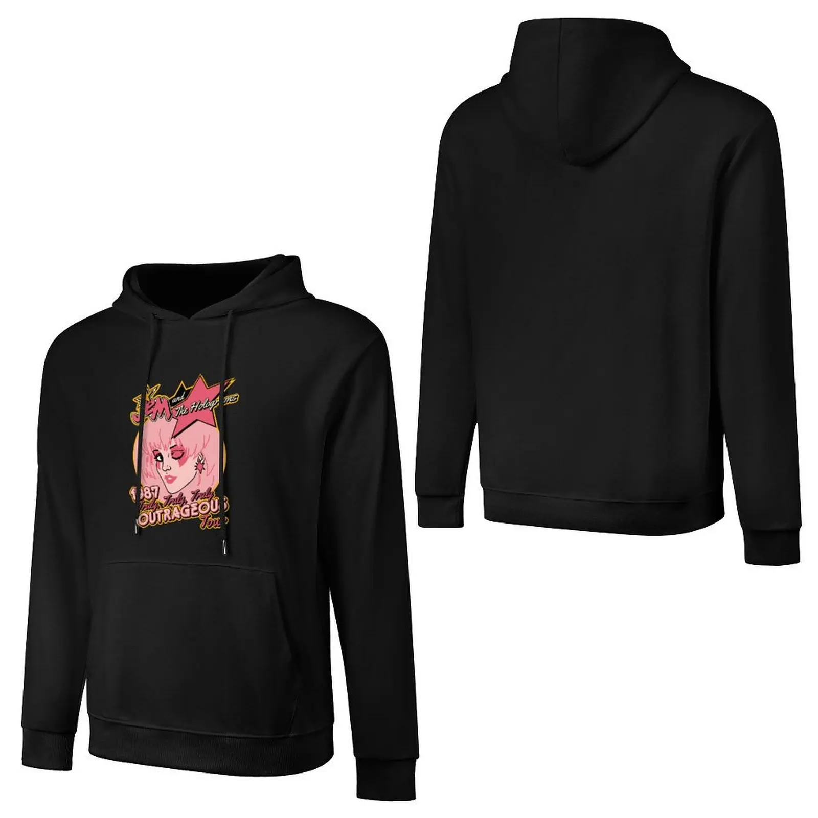 Jem and The Holograms Tour Pullover Hoodie mens clothing mens designer clothes hooded shirt men's oversize hoodie