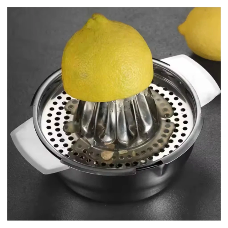 عصارة من الفولاذ المقاوم للصدأ، عصارة يدوية منزلية، عصارة ليمون برتقال ليمون، عصارة من نوع الضغط، أداة محلية الصنع لعصير الفاكهة