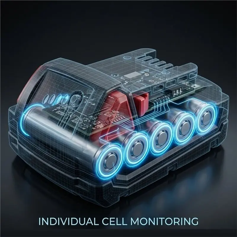 【HOT A69Z!】5X 18650 Li-Ion Battery Case Box BMS PCB Charging Protection Circuit Board For Milwaukee 18V M18 Lithium Batteries