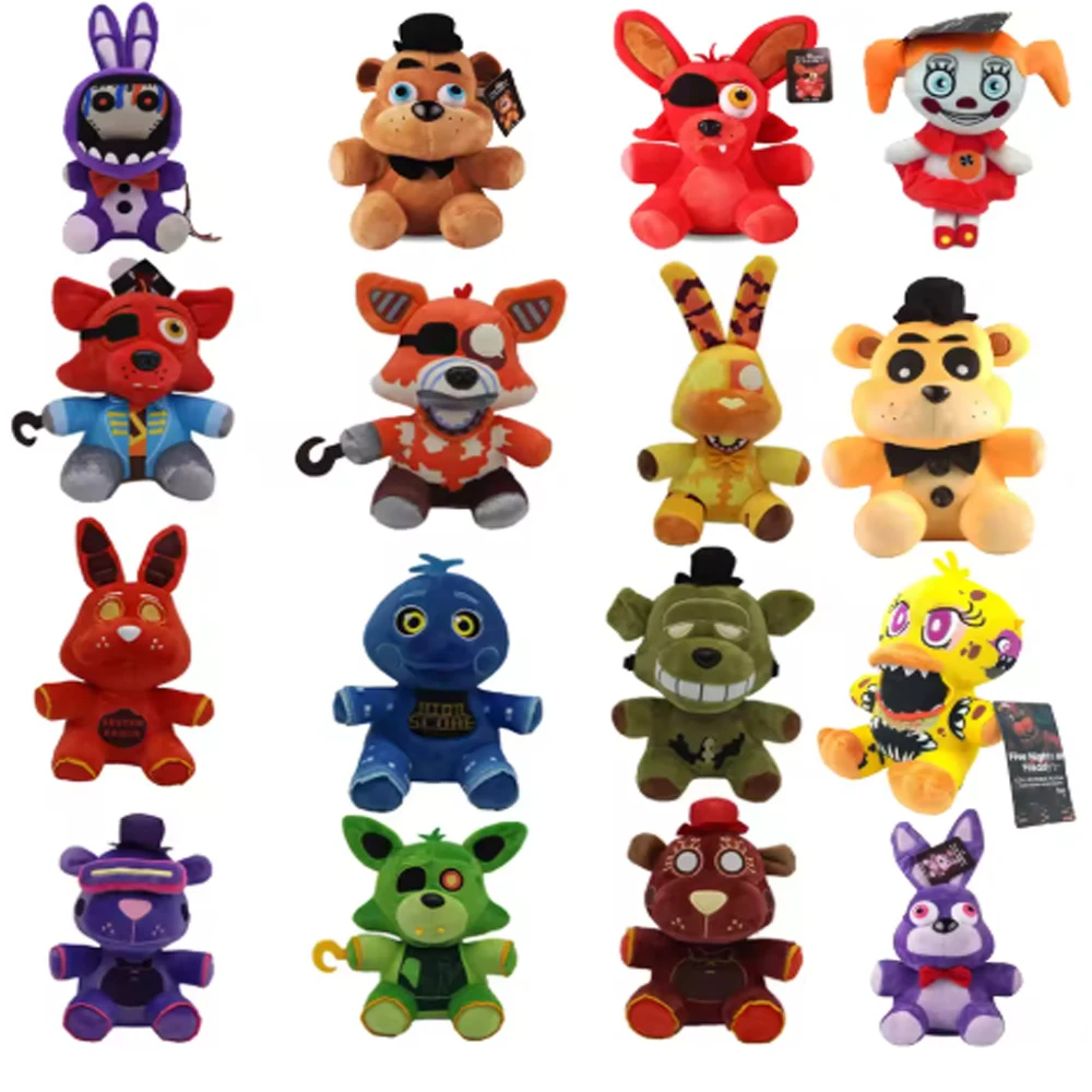 حار FNAF ألعاب من القطيفة Kawaii فريدي الحيوان ماكر بوني الدب مضلع محشوة ألعاب من القطيفة في المخزون أفخم ​ هدية عيد ميلاد للأطفال