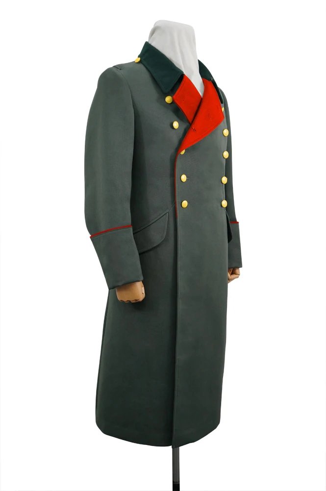 Manteau de gareardine gris champ avec tuyau, général Heer allemand de la seconde guerre mondiale GUGB-003