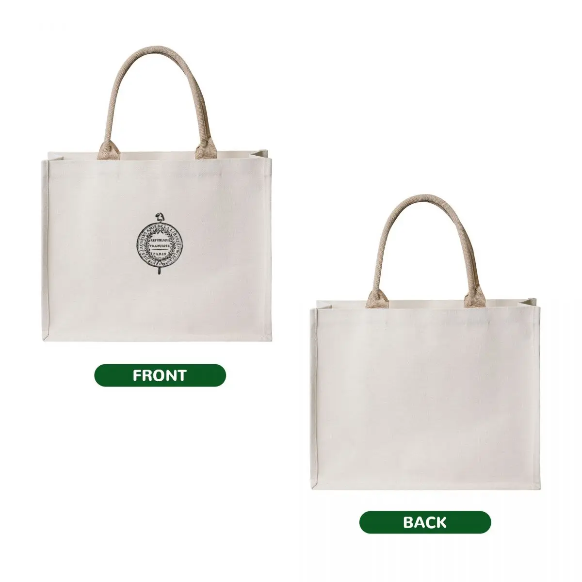Jacobin club sticker Tote Bag custom fabric bag women bag reusable shopping bags