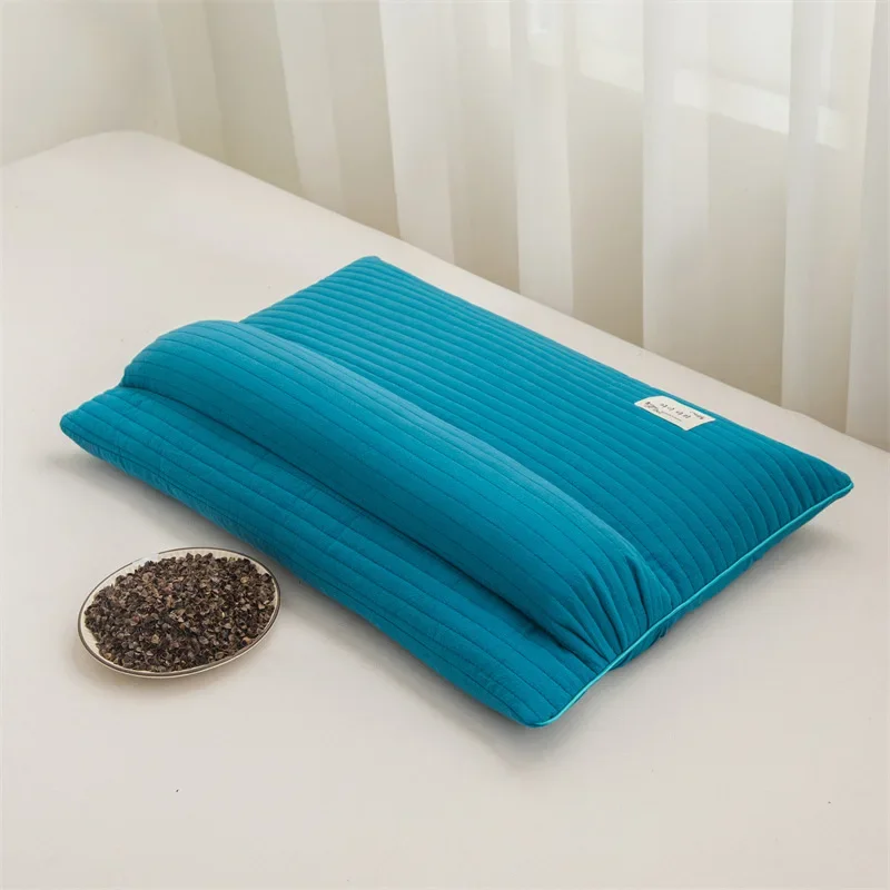 

2025 cotton buckwheat one-piece pillow to protect the cervical spine and help sleep traction pillow shoulder and neck pillow