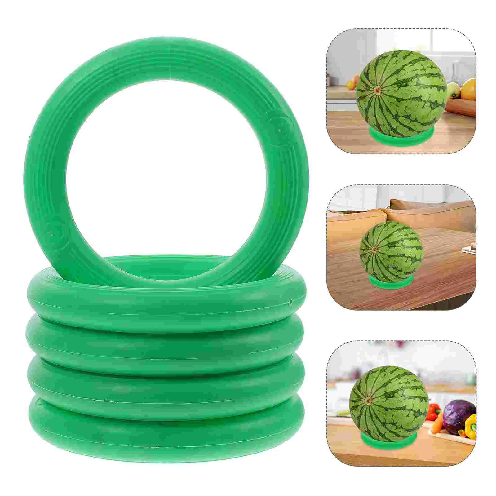 5 Pcs Watermelon Retainer Fruits Display Rings Holder Cantaloupe Stand Holders Round