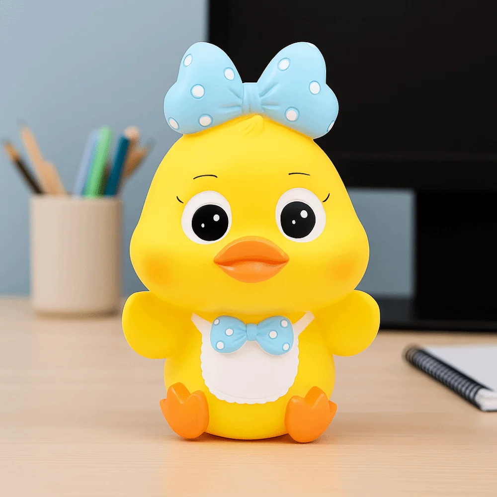 Anti Drop Kleine Gelbe Ente Sparschwein Dekorative Sparen Tank Cartoon Ente Spardosen Modell Sammeln Ente Modell Sparschwein