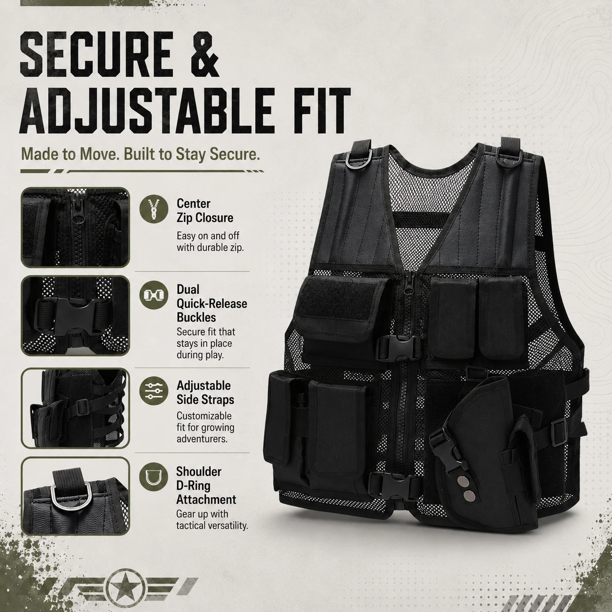 Çocuklar Taktik Yelek Çocuklar - Kids Outdoor Vest incelemesi ve fiyatı