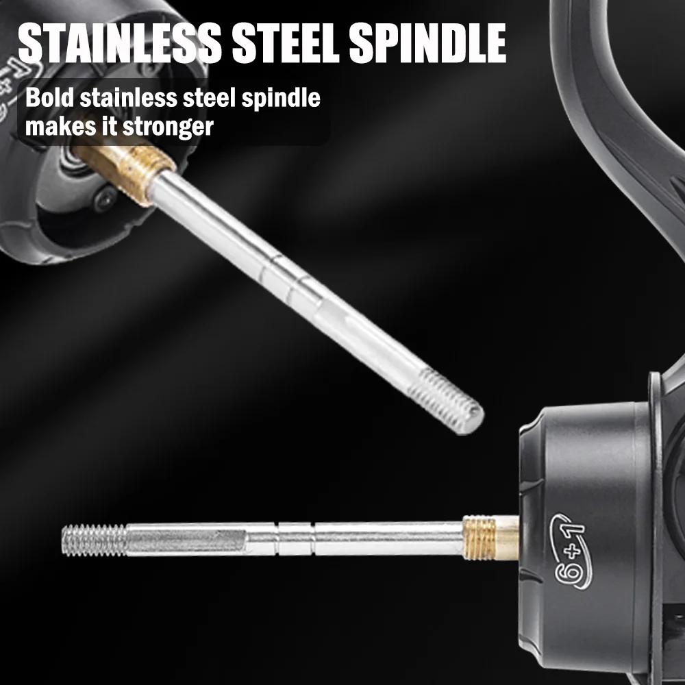 SAMOLLA Long Shot Spinnrolle Worm Sharft 8000-14000 Serie Brandungsangelrollen 25kg Max Bremskraft Salzwasser Großrolle Fisch Pesca – Detail 6