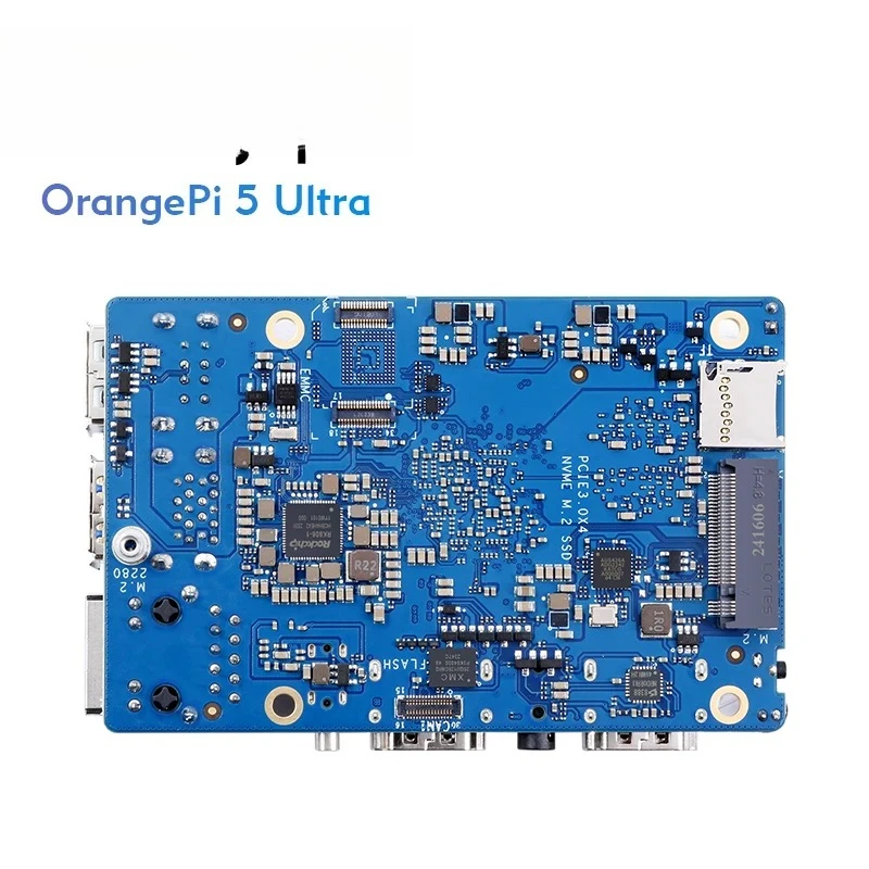 Pi 5 Ultra 16g Ram Rk3588 Ddr5 كمبيوتر واحد Wifi + BT M2 Ssd 6tops Npu Orangepi5 Ultra Mini Pc Run Android12 Linux