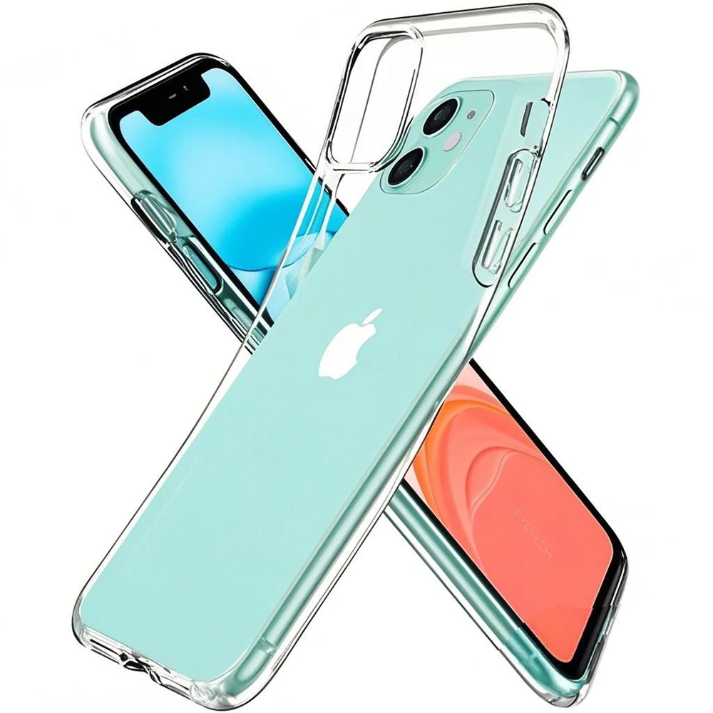 

Ultra Thin Clear Silicone Soft Case For Apple iPhone 16e 16 15 14 13 12 11 Pro Max Plus Mini Transparent Back Cover Shockproof