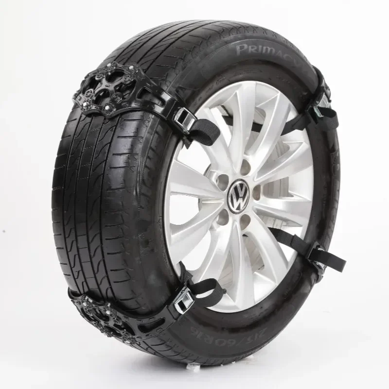 หัวเข็มขัดคู่รถหิมะยางปรับ Anti-Skid โซ่หนา Beef Tendon ล้อสําหรับหิมะโคลนแผนที่รถอุปกรณ์