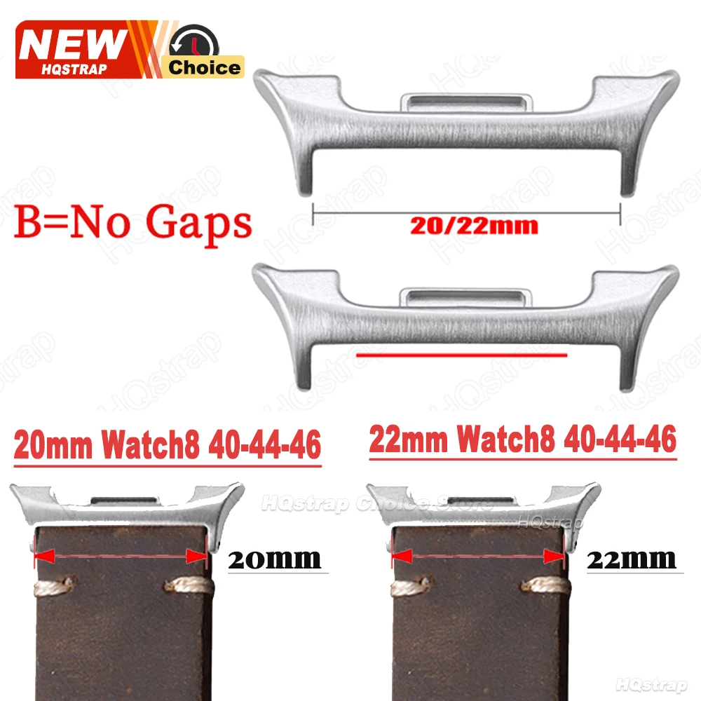 2/4 قطعة الفولاذ المقاوم للصدأ موصل لساعة غالاكسي 8 40 مللي متر 44 مللي متر الكلاسيكية 46 مللي متر ساعة موصل حزام (استيك) ساعة محول أداة إصلاح الفضة #2