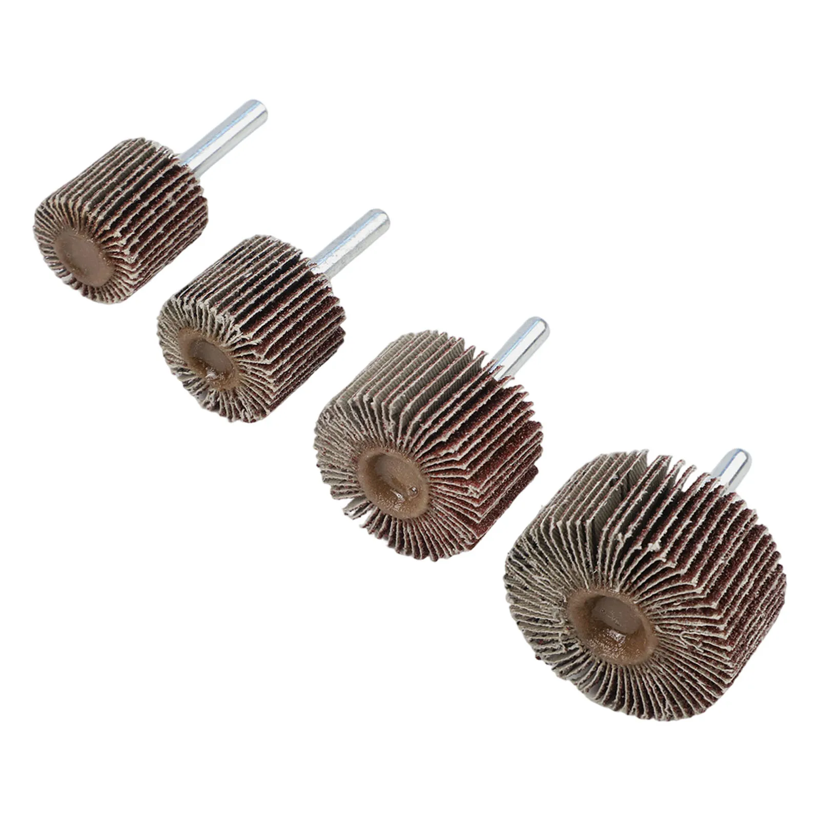 4Pcs Electric Drill Sanding Flap Wheel Disc Wheel Polishing Grinding Rotary 25/30/40/50mm 80 Grit For Furniture Handicrafts