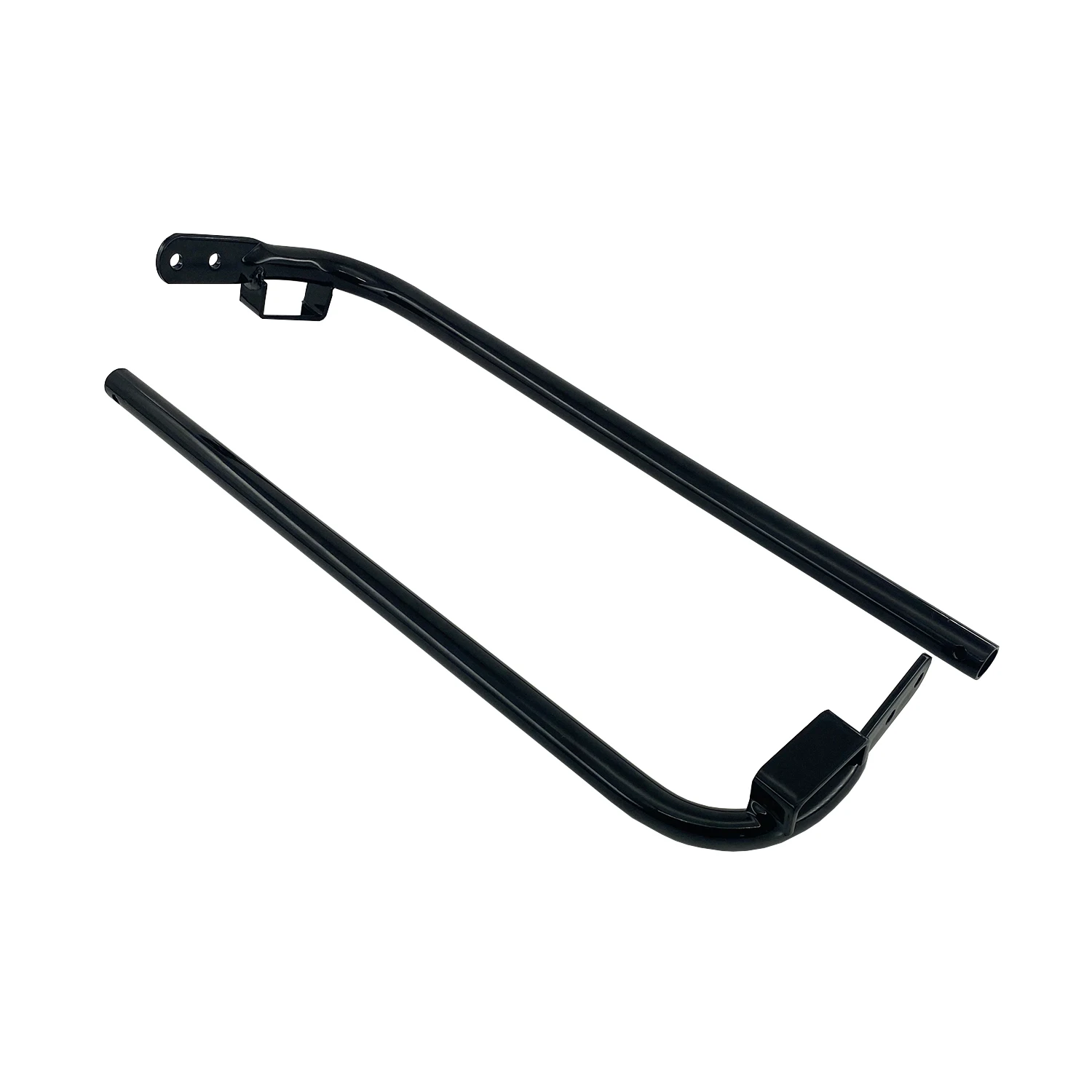 Black Saddlebag Bracket Support Guard Side Mount Bar For Harley Touring Road King Street Electra Glide Ultra Classic 1997-2008