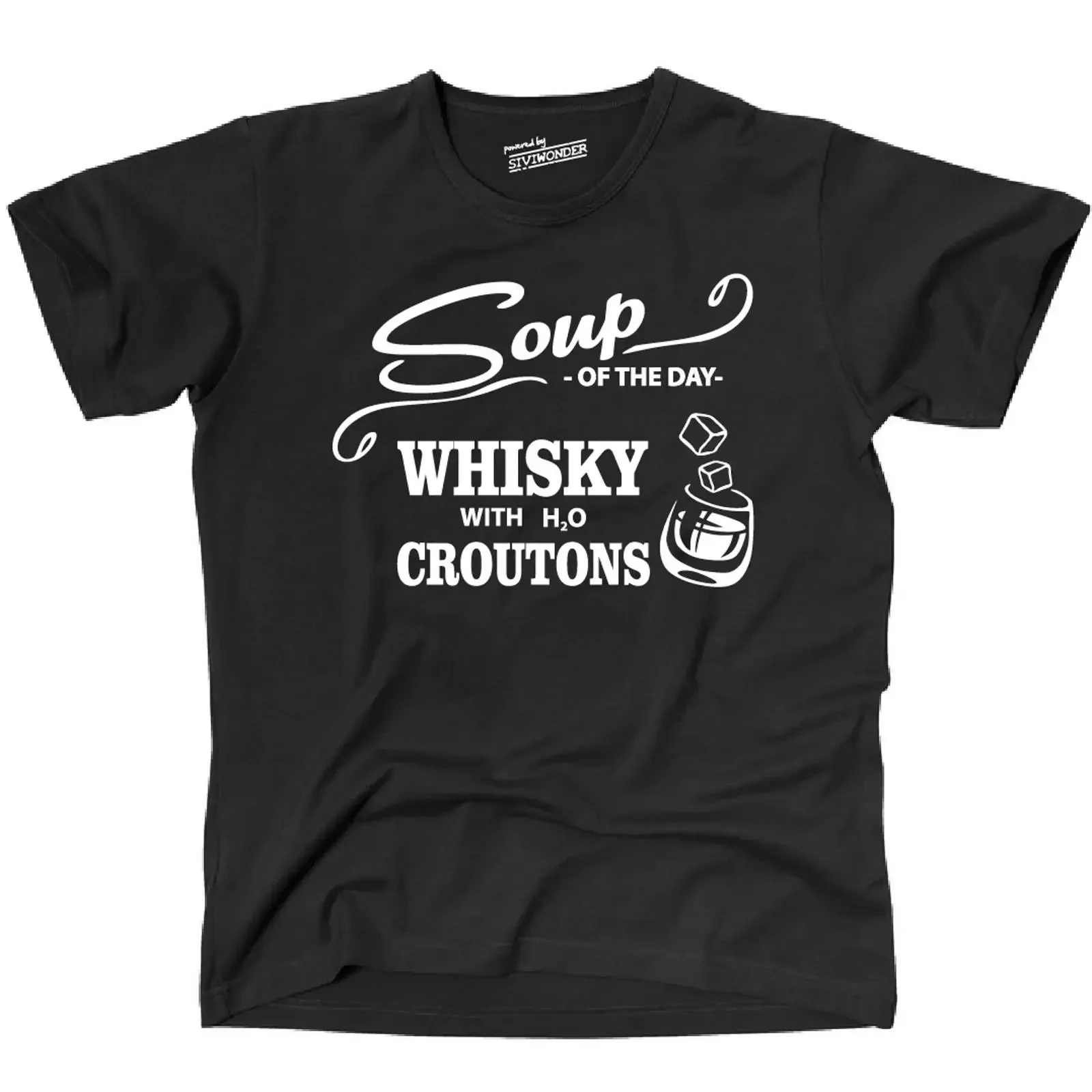 Spruch SOUP OF THE DAY WHISKY fun Spruchshirt Siviwonder bis 4XL T Shirt Bourbon vintage Washed Breathable Slightly