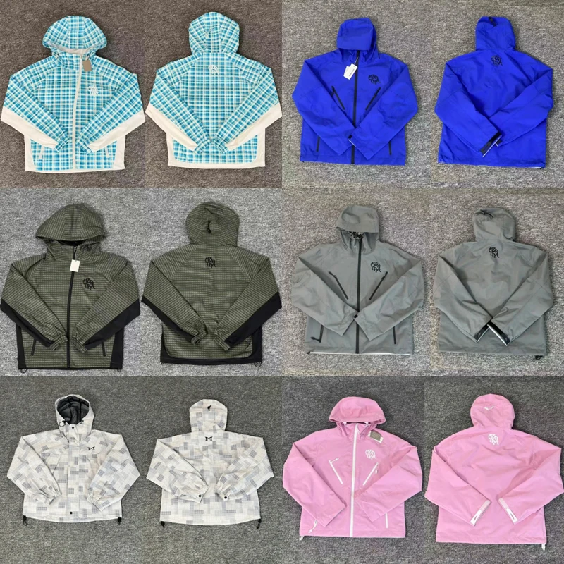 

One Day Shipped Out American Style Trend Mertre Jacket High Quality Coat Tops Multiple Colors Gradient Logo Windbreaker