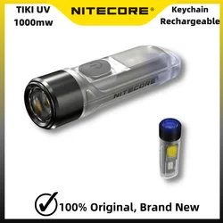 NITECORE TIKI UV Light 1000mw Rechargeable EDC Mini Keychain Flashlight Built-in Battery