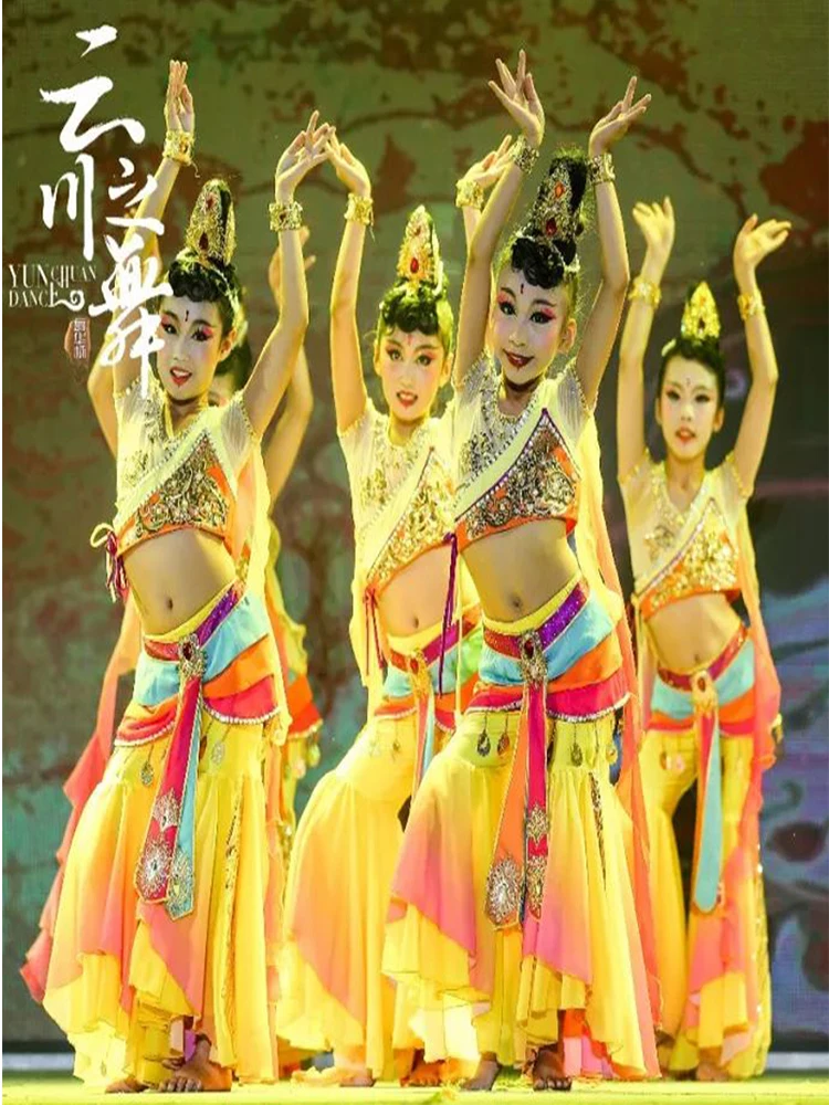 GelGirl Dunhuang Feitian pour enfants, danse folklorique classique