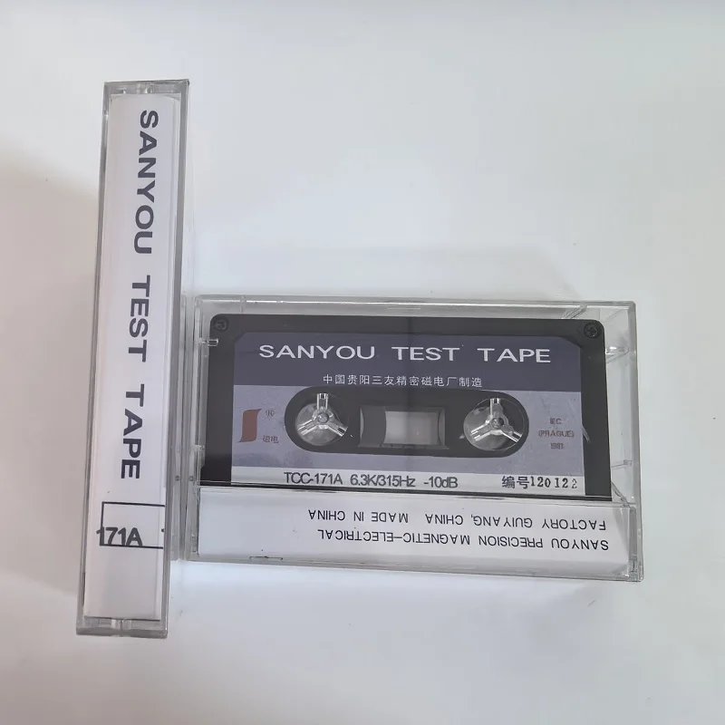 Test Tape SANYOU TCC-171A 6.3k,315Hz-10dB Point Frequency Test Tape Azimuth adjustment, 2 point frequency response