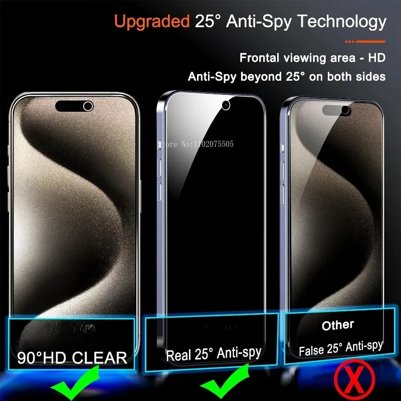 Privacy Screen Protector For Samsung A55 A54 5G A53 A35 A52S A52 A15 A51 A33 A34 A25 A24 A14 A13 A50 A05 Anti-Spy Tempered Glass