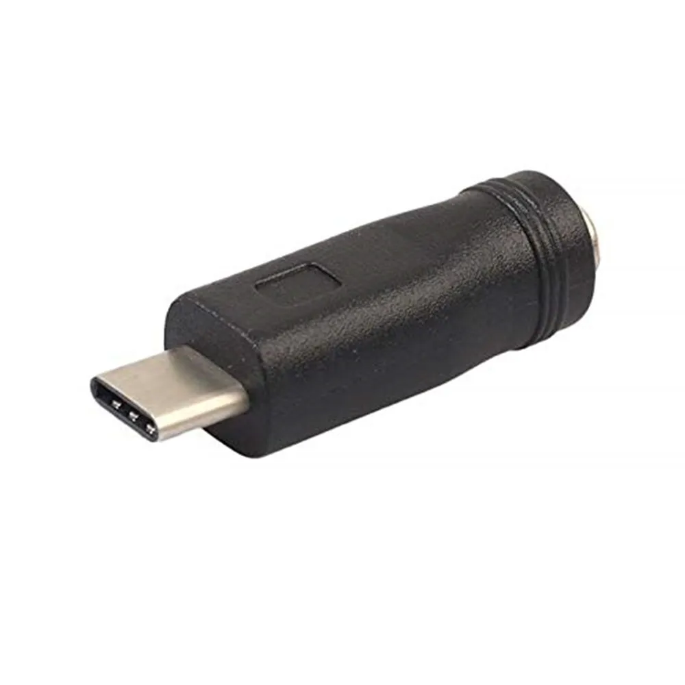 5.5 mm Outer x 2.1 mm Inner DC Barrel Jack Plug Female to USB Type C 3.1 Male Power Charging Cable Adapter Converter Connector
