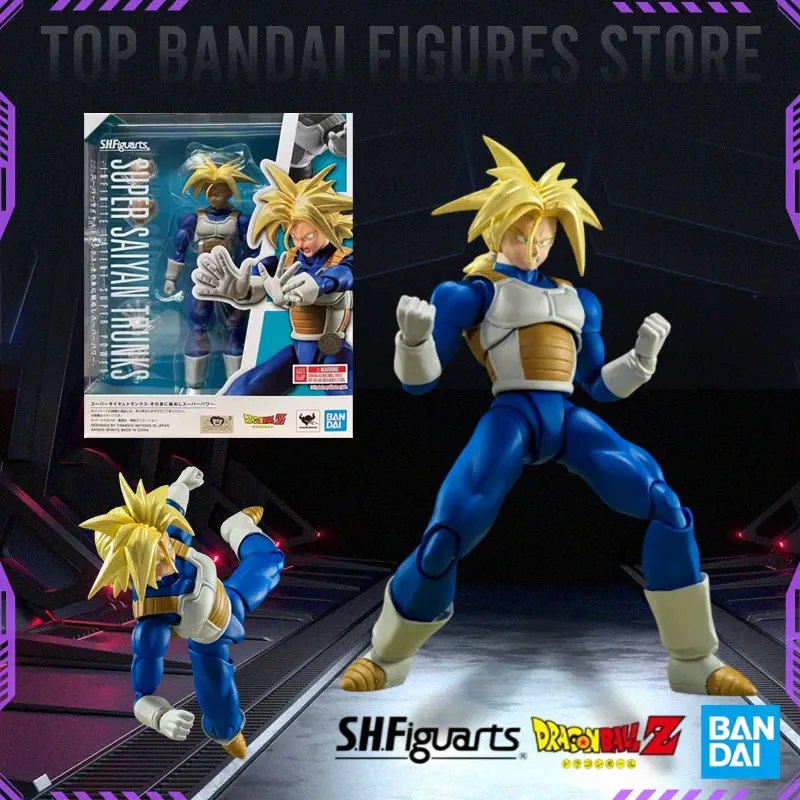 

Bandai Dragon Ball S.H. Figuarts Super Saiyan TRUNKS In Stock 100% Original Box Anime Action Figure Model Toys Collectible Gift