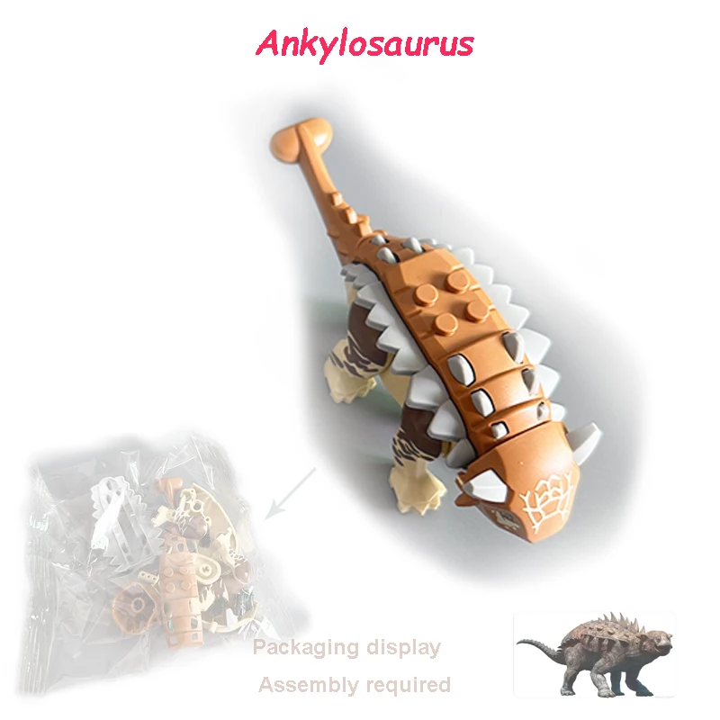 Jurassic Dino Bausteine-Set Mini-Dinosaurier-Figuren Weltmodell Bausteine Spielzeug für Jungen Mädchen Lehrreiches Kinder-Geburtstagsgeschenk