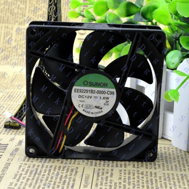UU 1 قطعة 1.6 واط 12 فولت محمل مغناطيسي مروحة صامتة EE92251B2-0000-C99 9025
