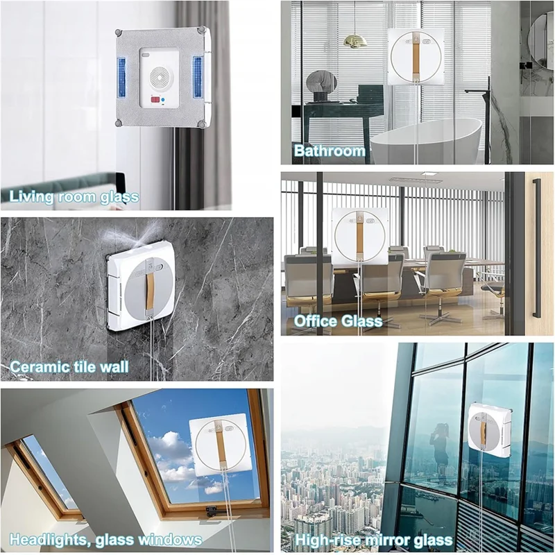 BAAO-12Pack panos de limpeza para ecovacs winbot w1 pro/w1/w2 omni/w2 robôs de limpeza de janelas, ecovacs limpadores recargas reutilizáveis