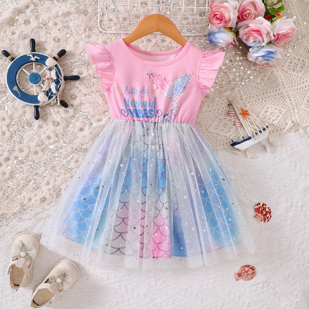 vestido-tematico-de-sereia-para-meninas-pequenas-gradiente-rosa-azul-com-malha-em-escamas-de-peixe-mangas-flutuantes-com-lantejoulas-vestido-de-princesa-de-verao