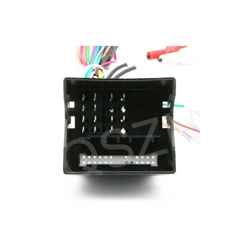 QSZN DVD 16 PIN Power cable Canbus Box Decoder OUDI-BWM-01 For BMW E90 E87 For BMW X1 Harness Wiring Cables Car Radio Android