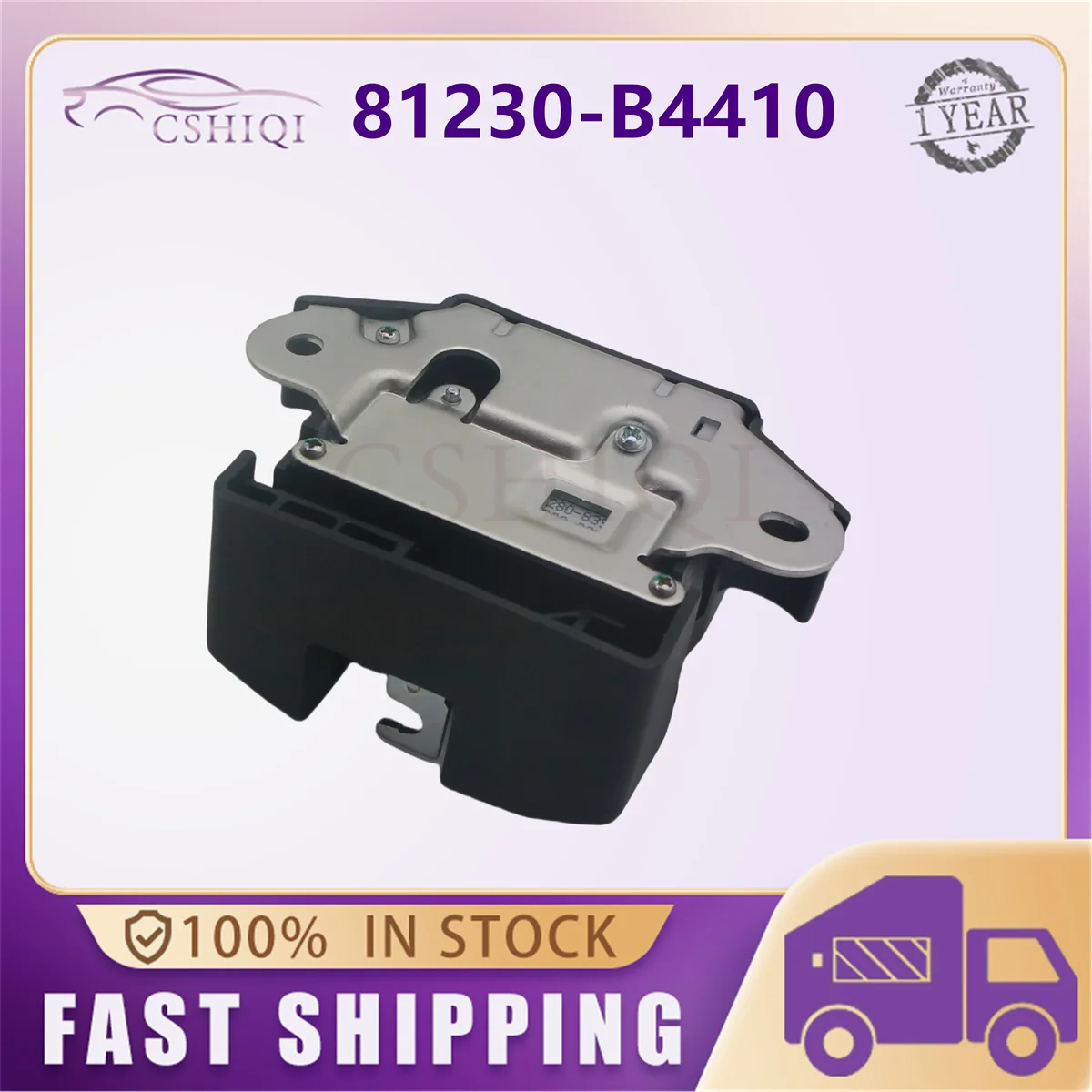 Actuador de Cierre de Maletero 81230-B4410, Conjunto de Cierre de Puerta Trasera 81230B4410 para Kia Soluto (Pegas) Hyundai GRAND i10