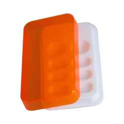 Dental Compact Portable Aesthetic Resin Shade with Lid Mixing Box 8-well Mixing Box Oral Palette Shade Box